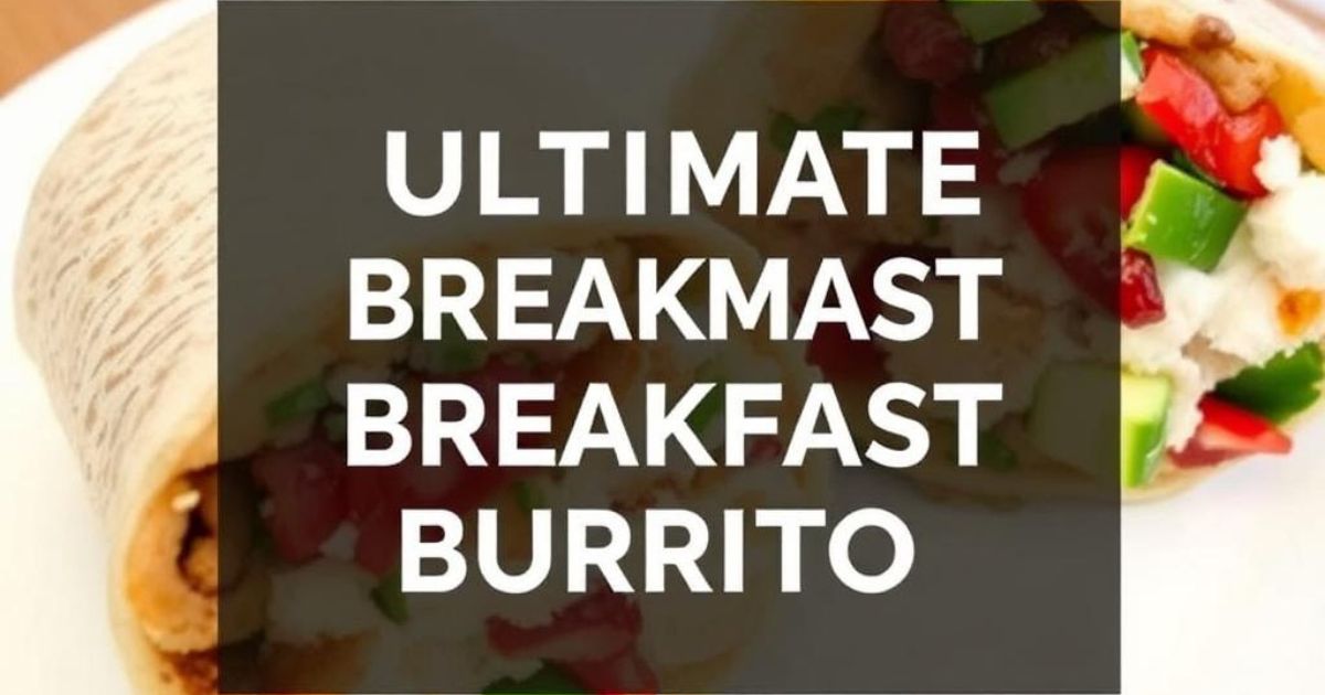 Building the Ultimate Breakfast Burrito: A Step-by-Step Guide