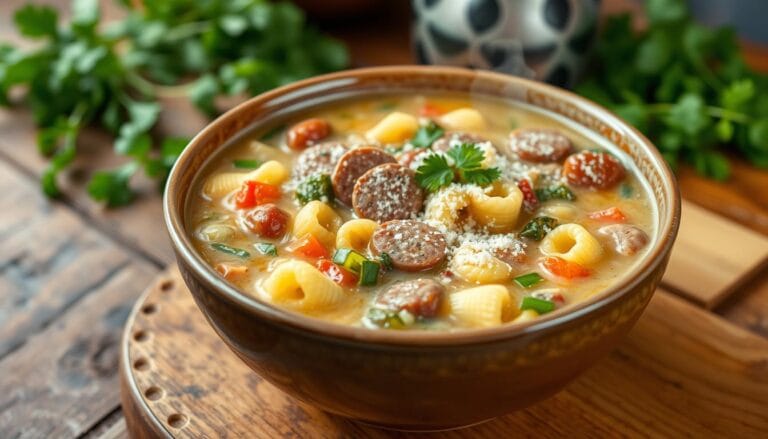 Parmesan Italian Sausage Ditalini Soup