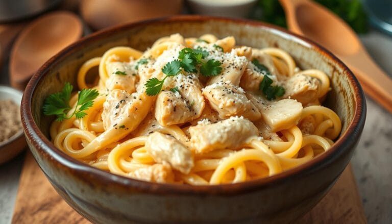 garlic parmesan chicken pasta