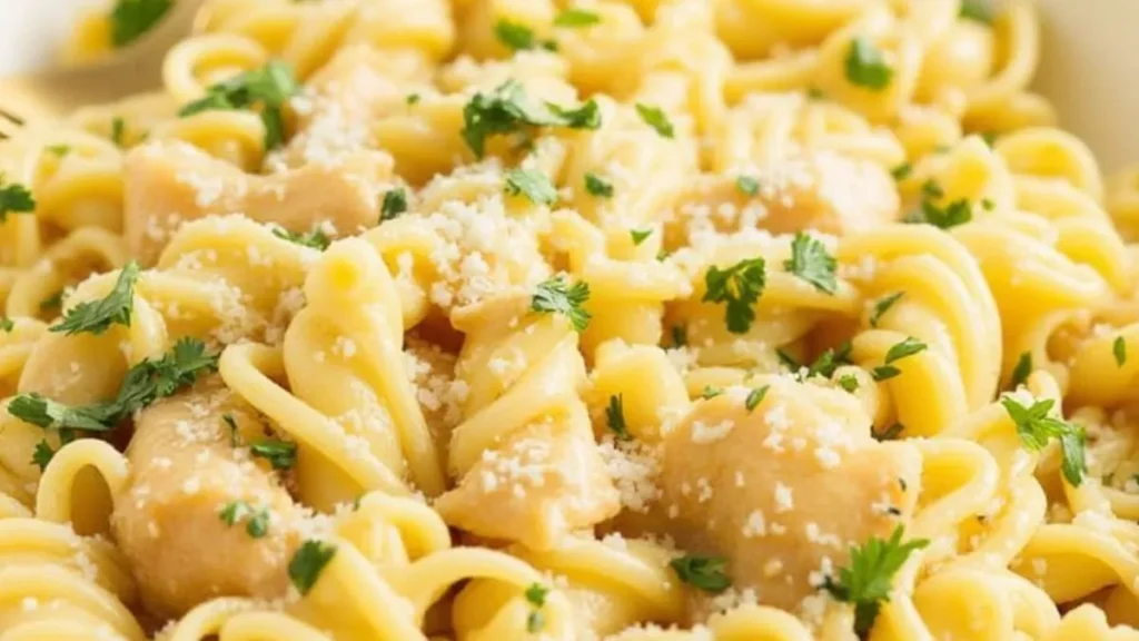 garlic parmesan chicken pasta