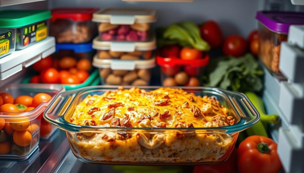 storing leftover casserole