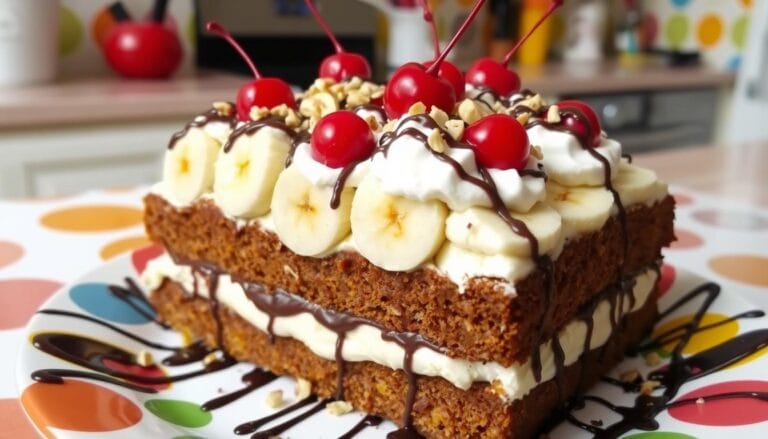 banana split cake